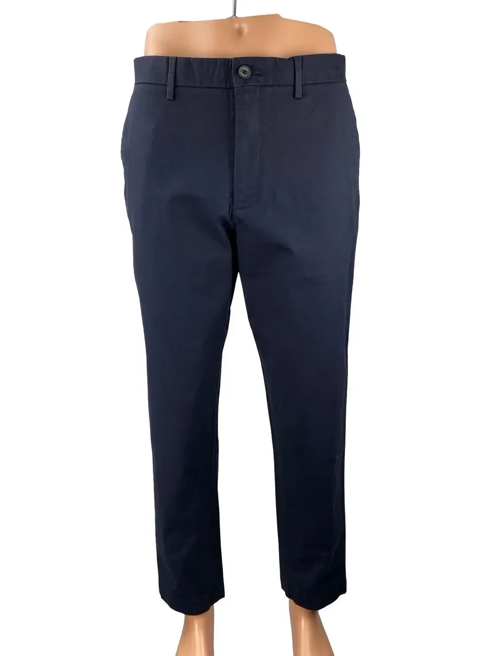 NEW Banana Republic Mason Men's Blue Tapered Chino Khaki Trousers Pants Size 35